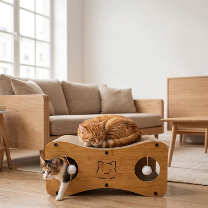 Rascador con Forma de Casa para Gatos