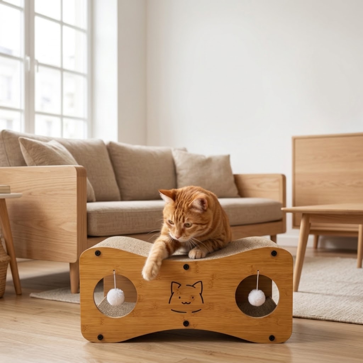 Rascador con Forma de Casa para Gatos