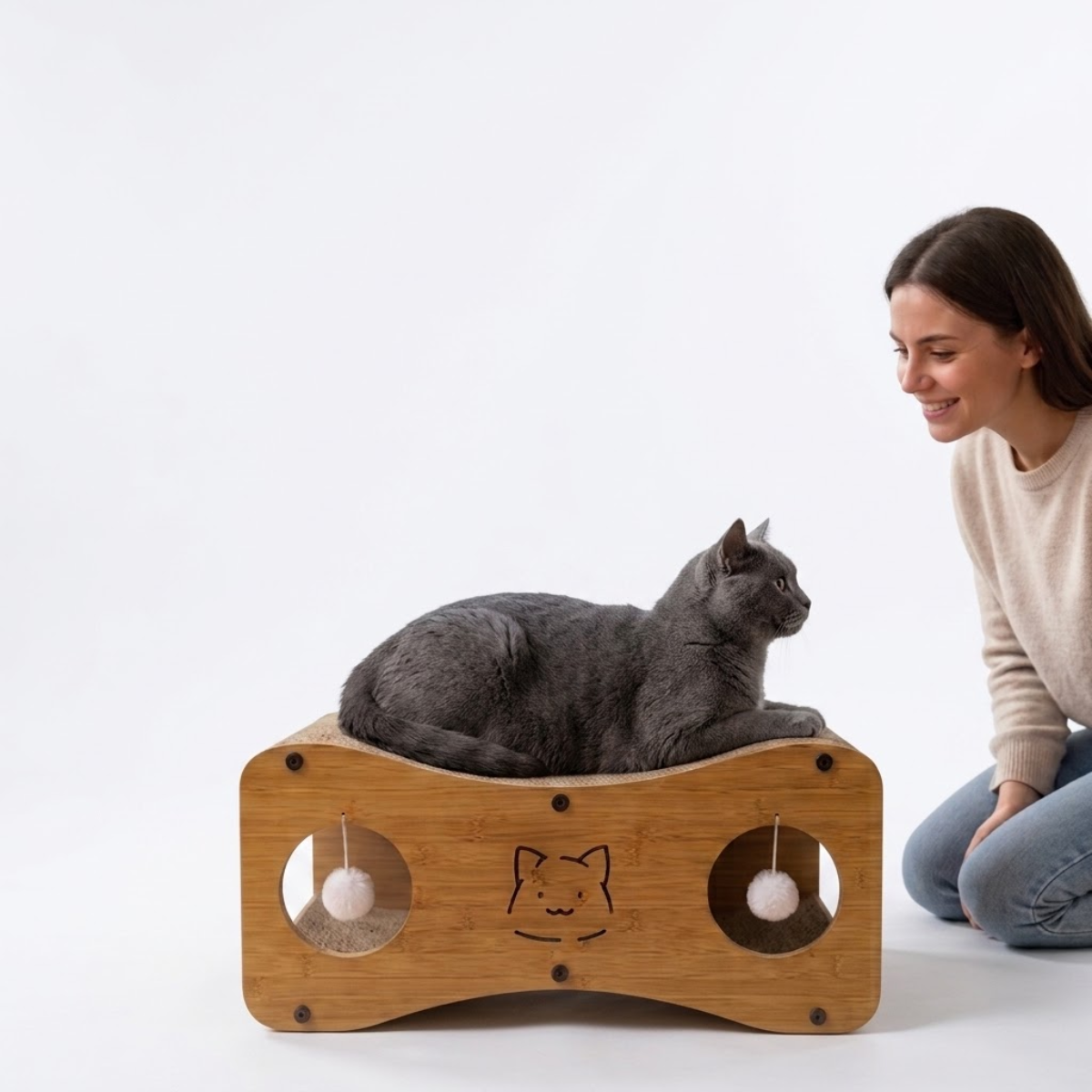 Rascador con Forma de Casa para Gatos